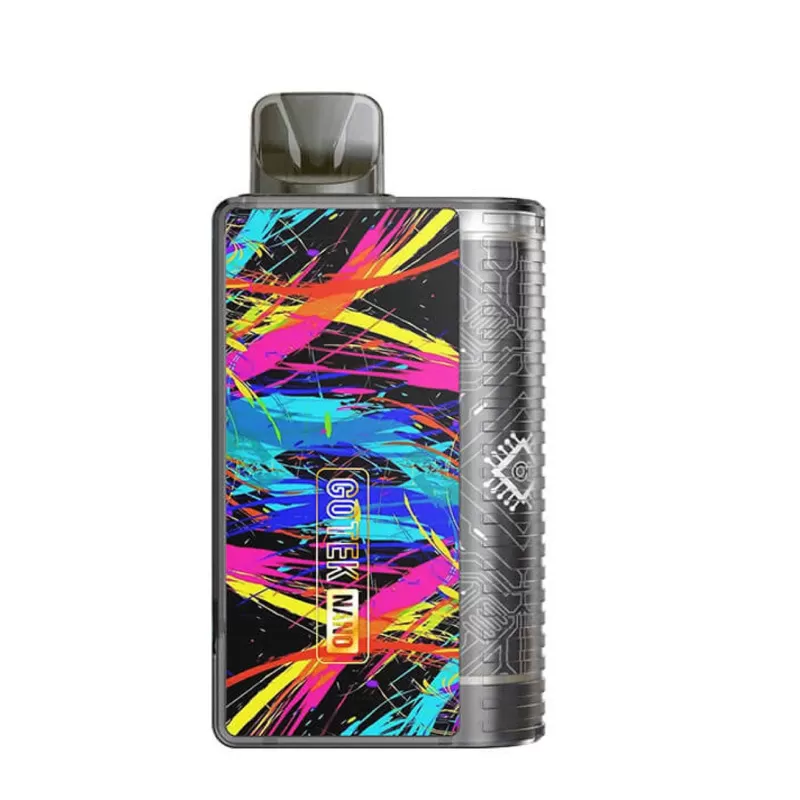 Aspire Gotek Nano Pod Vape Kit - Black Graffitti, Pink Ink Art