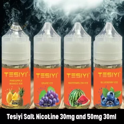 Tesiyi Salt Nicotine 30mg and 50mg 30ml Vape Liquid - Blueberry Ice, Grape Ice; Vape Product, Vape Product (E03F00)