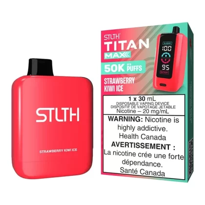 STLTH Titan Max Disposable Vape Device – Strawberry Kiwi Ice - Nicotine Strength#20mg/ml