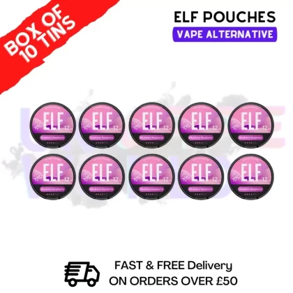 Blueberry Raspberry Elf Nicotine Pouches Box Of 10