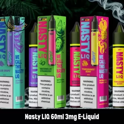 Nasty LIQ 60ml 3mg E-Liquid - Aloe Grape, Blue Raspberry