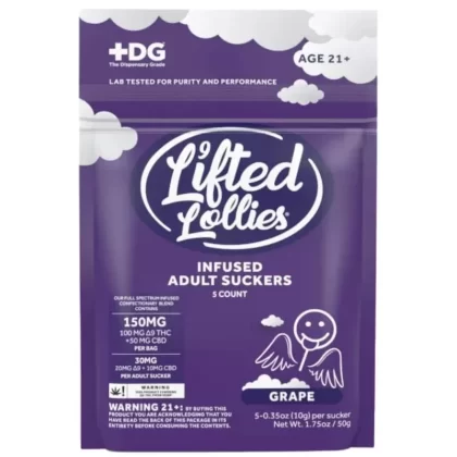 Lifted Lollies 150mg D9 Infused Suckers 5pk