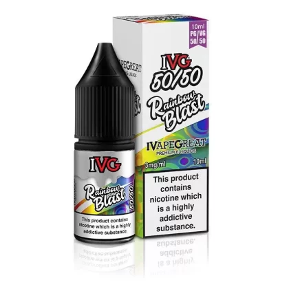 IVG 50/50 Rainbow Blast 10ml Nic Salt Vape Juice - Strength 6mg