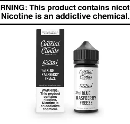 ICED BLUE RASPBERRY FREEZE BY COASTAL CLOUDS 100ML - Vapejuice