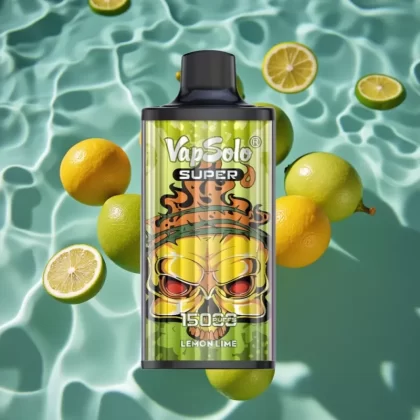 Vapsolo Super 15000 Puffs Disposable Vape Lima Limon – 40ml E-Liquid, 850mAh Mesh Coil, Type-C Charging - Bangvapeaustralia
