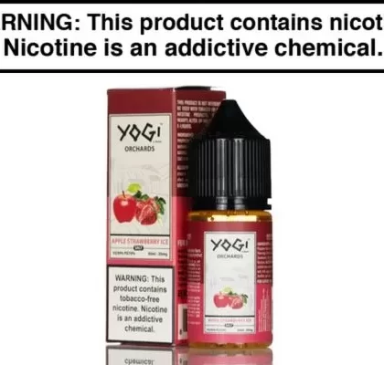 STRAWBERRY ICE BY YOGI ORCHARDS SALT 30ML - Vape Product, Vape Product