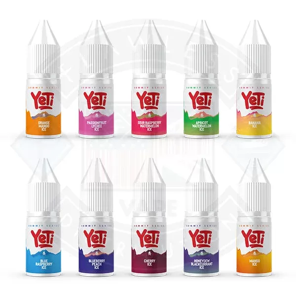Yeti Summit Series Salt Nicotine 10ml (10mg) - Banana Ice, Blue Lychee Ice