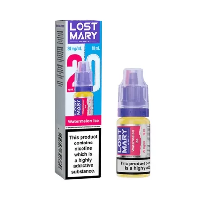 Watermelon Ice Nic Salt E-Liquid by Lost Mary - 10mg – Medium Strength, 20mg – High Strength