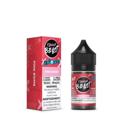 Flavour Beast Salts Vape Juice 30mL 20mg – Pink Bomb Iced