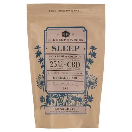 The Hemp Division Sleep – 25 MG CBD – Bag of 50 Sachets - Ejuicewarehouse
