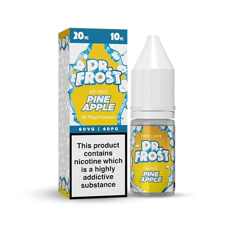 Dr Frost Pineapple Ice Nic Salt E-Liquid - 10 Pack