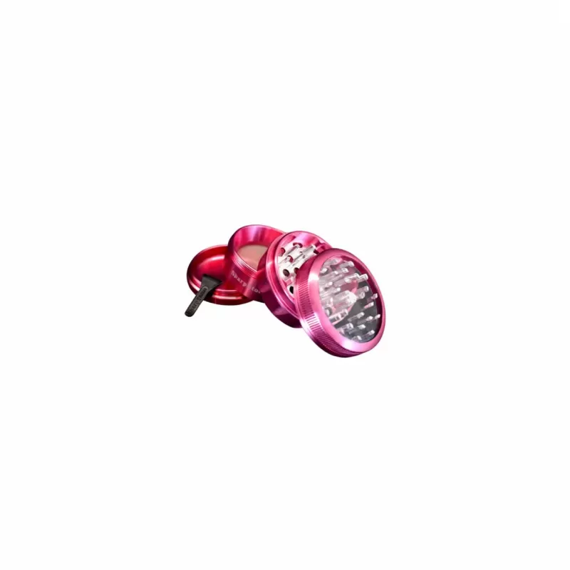 Herb Grinder – Sharpstone VSG2.5 Glass Magnetic Top 4-Piece - Bangvapeaustralia - Image 2