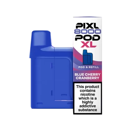 Blue Cherry Cranberry Pixl 8000 Refill Pack - Ecigwizard