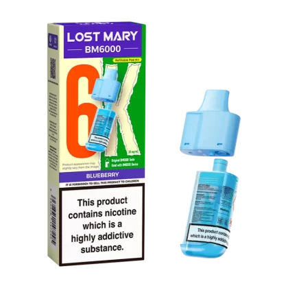 Blueberry Lost Mary BM6000 Refill Pack - 20mg - Vape Product