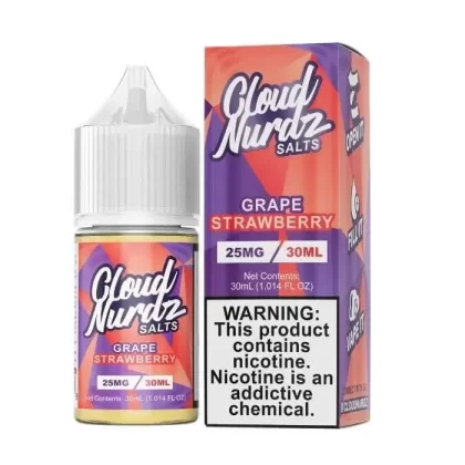 Grape Strawberry Nicotine Salt by Cloud Nurdz - Size#30ml~Nicotine#25MG>50MG