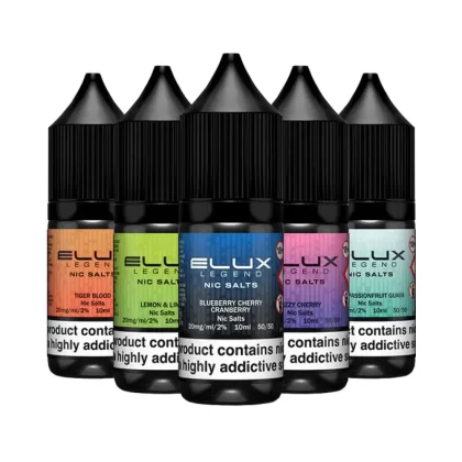 ELUX Legend Nic Salt E-Liquid - Pack of 10 - Strawberry Watermelon Bubblegum / 20mg