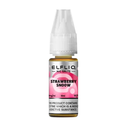 Strawberry Snoow Elfliq Nic Salt by Elfbar - 10ml - 5mg