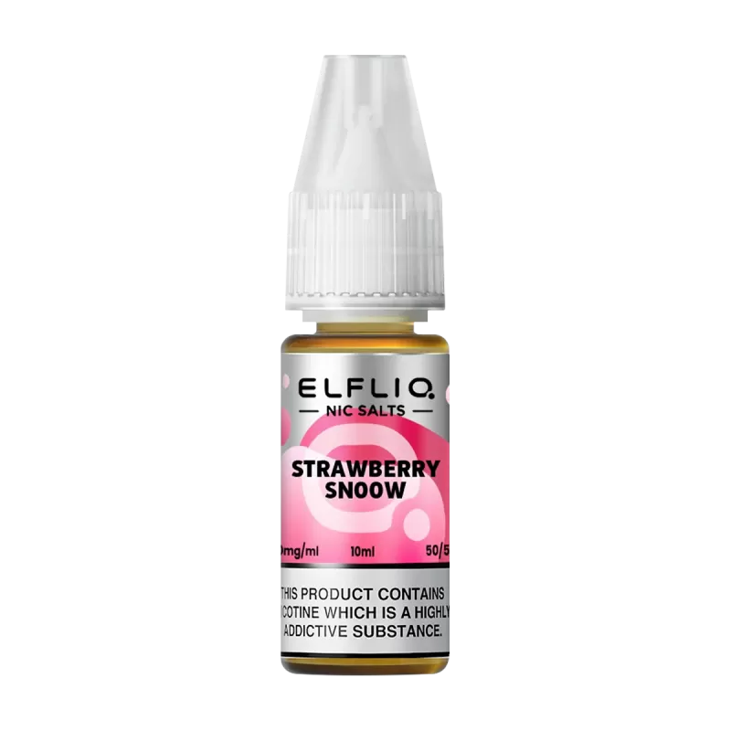 Strawberry Snoow Elfliq Nic Salt by Elfbar - 10ml - 5mg
