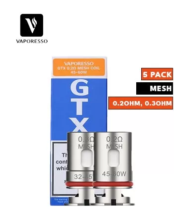 Vaporesso GTX Replacement Coils - 0.30 ohm, 0.20 ohm