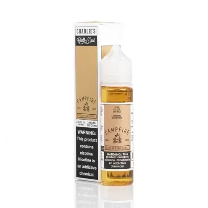 OUTDOORS & SMORES E-LIQUID BY CHARLIE’S CHALK DUST – CAMPFIRE 50ML 70VG
