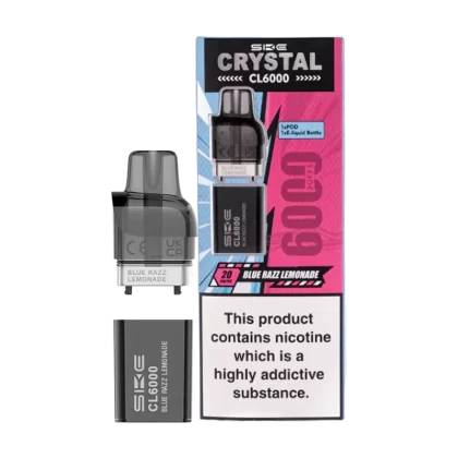 Blue Razz Lemonade SKE Crystal CL6000 Pods - 20mg - Vape Product