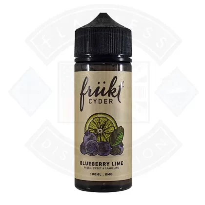 Frukt Cyder E-Liquid – Blueberry Lime 0mg 100ml Shortfill