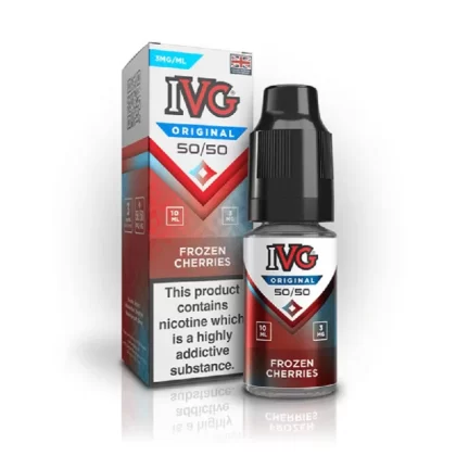 IVG Original 50/50 10ml E-Liquid Frozen Cherries - Nicotine strength#3mg>6mg>12mg (E8B4C3) (E8B4C3)