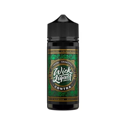 Wick Liquor 100ml E-Liquid Shortfill Contra - Nicotine Strength#0mg (08EB83)