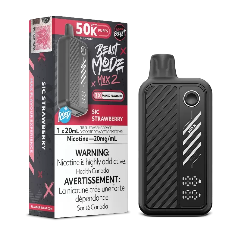 Beast Mode Max 2 50K Sic Strawberry Iced By Flavour Beast