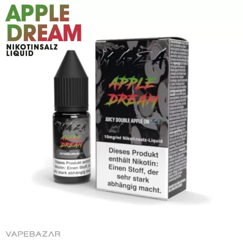 MaZa Nikotinsalz Liquid – Apple Dream - 10mg/ml - Image 2