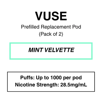 Vuse eLiquids – Mint (Velvet Edition) – 2.5% (28.5mg/ml)