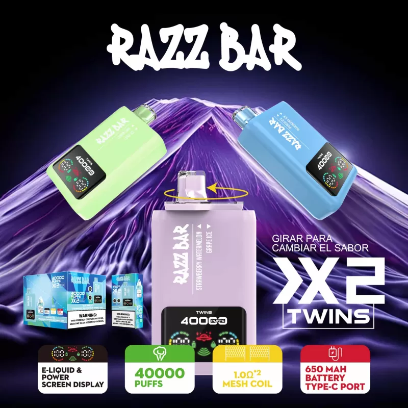 Razz Bar 40000 – 40K Puffs 650mAh Dual-tank System Disposable Vape Wholesale Price - Flamevape - Image 3