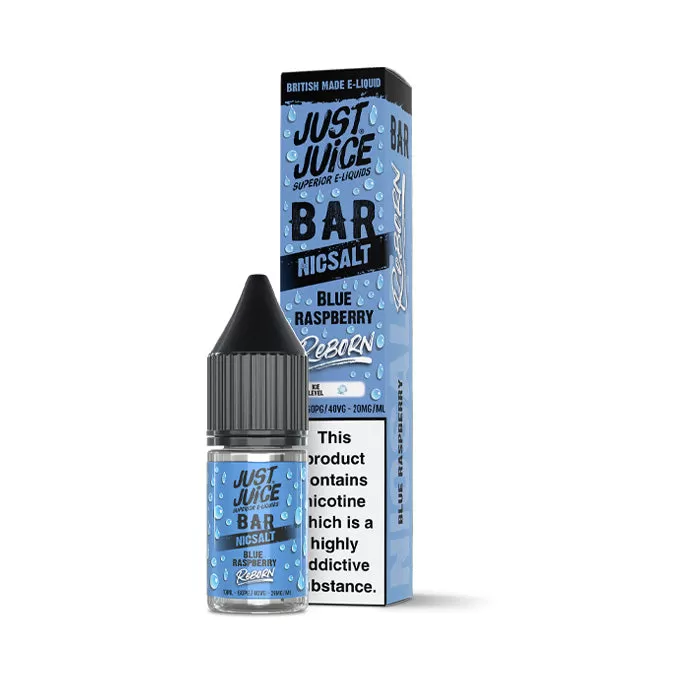 Blue Raspberry Nic Salt E-Liquid by Just Juice Bar Reborn