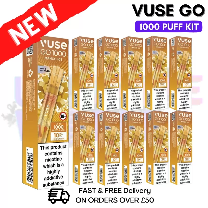 Vuse Go 1000 Mango ICE Box Of 10 – £19.99