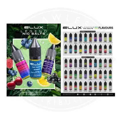 ELUX LEGEND NIC SALT 5MG FLAVOUR CARD