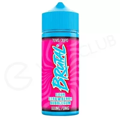 Sour Strawberry Bubblegum Shortfill E-Liquid by Brutal 100ml