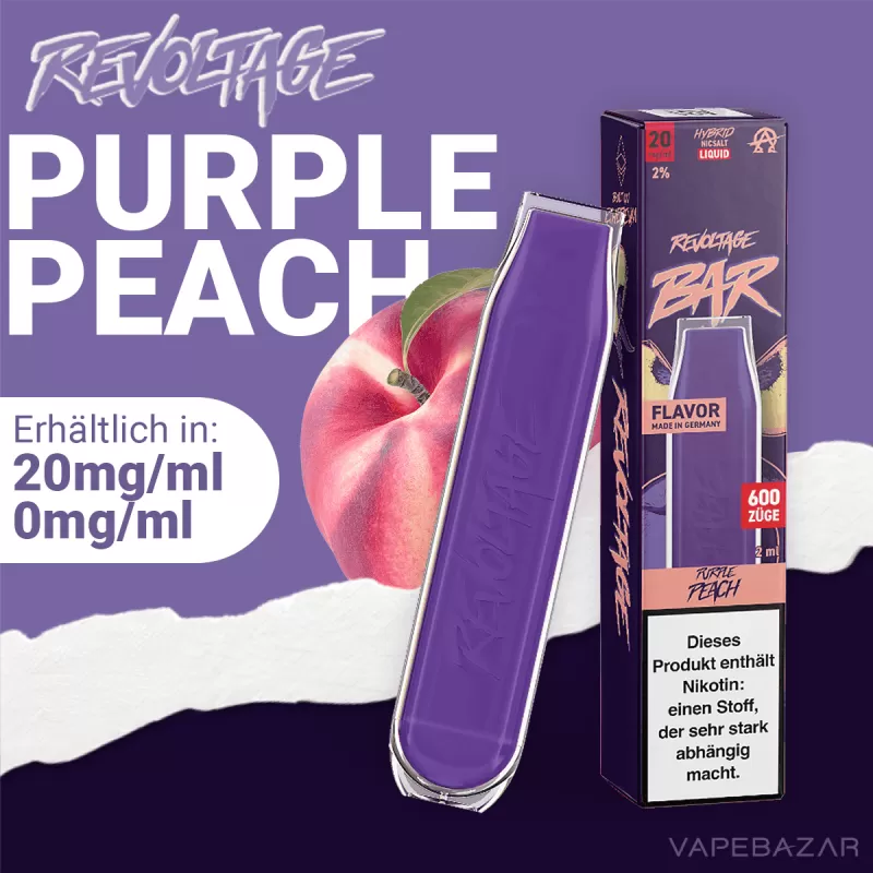 Revoltage Bar – Purple Peach - Vapebazar