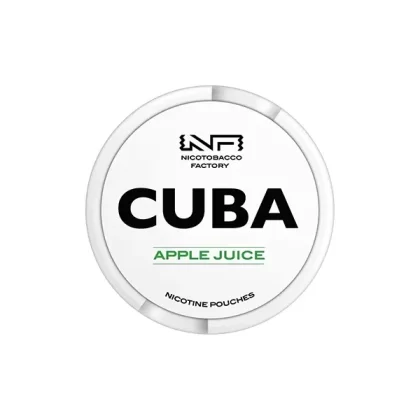 CUBA White Nicotine Pouches Apple Juice - Strength#16mg
