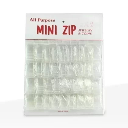 Zip Lock | Plastic Zip Lock Baggies | .75″ x .75″ – Clear – 36 Count