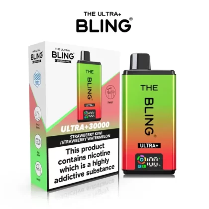 The Crystal Bling Ultra Plus 30K Prefilled Pod Kit - Strawberry Cranberry Cherry/Cherry Ice