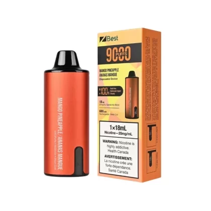 ZBEST Disposable Vape – Supreme Nic Blend – 9000 Puffs – Mango Pineapple