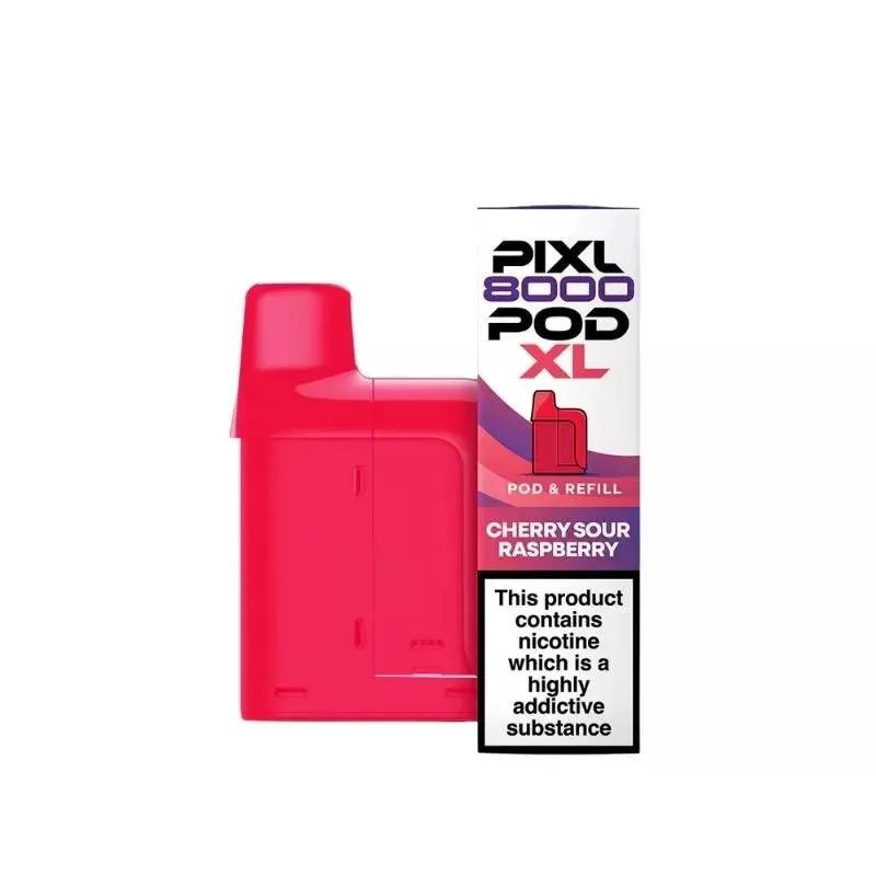 PIXL 8000 Cherry Sour Raspberry Refill Pods - Ecigdepot