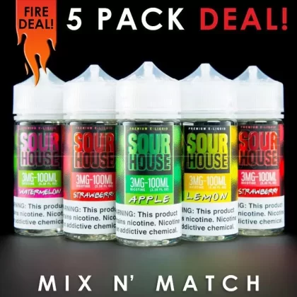 Sour House Eliquid – Mix and Match (5 Pack) 500ml