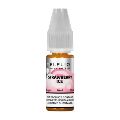 Strawberry Ice By Elfbar Elfliq Nic Salt 10ml - 10mg