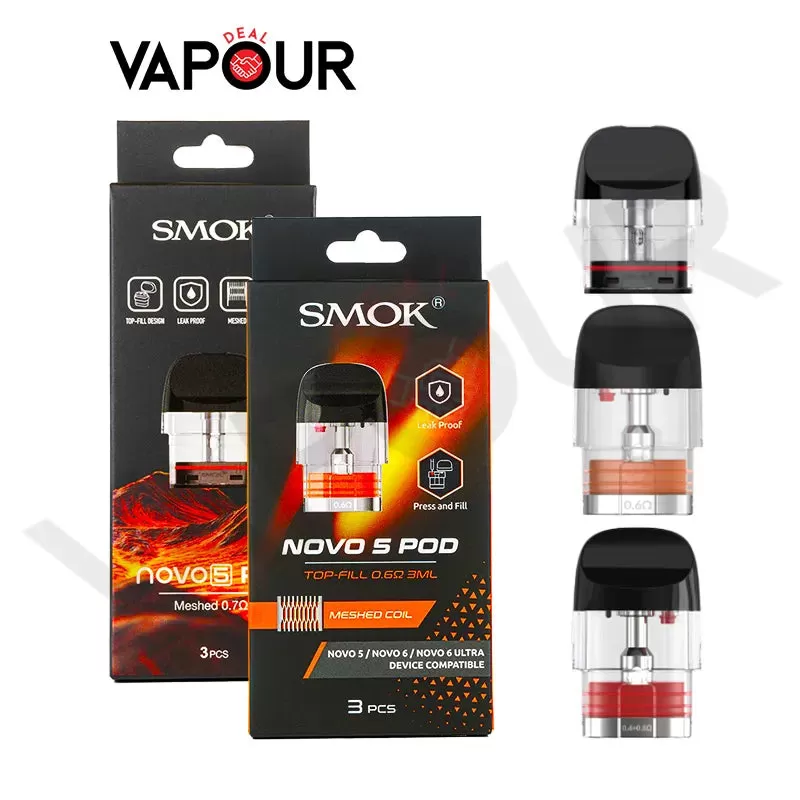 Smok Novo 5 Pods - 0.7ohm Mesh MTL Pod