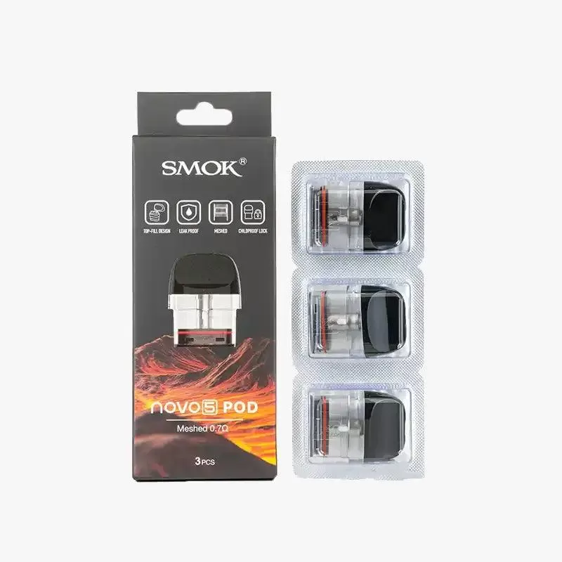 Smok Novo 5 Pods - 0.7ohm Mesh MTL Pod - Image 2