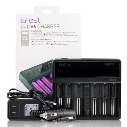 Efest LUC V6 6-Bay LCD Universal Charger