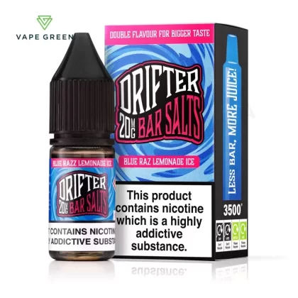 Blue Razz Lemonade Ice Nic Salt E-Liquid by Drifter Bar Salts - Eliquidsupply