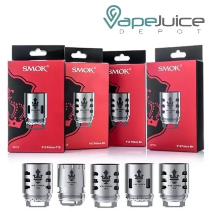 SMOK TFV12 PRINCE Replacement Coils - V12 Prince DUAL Mesh, V12 Prince M4