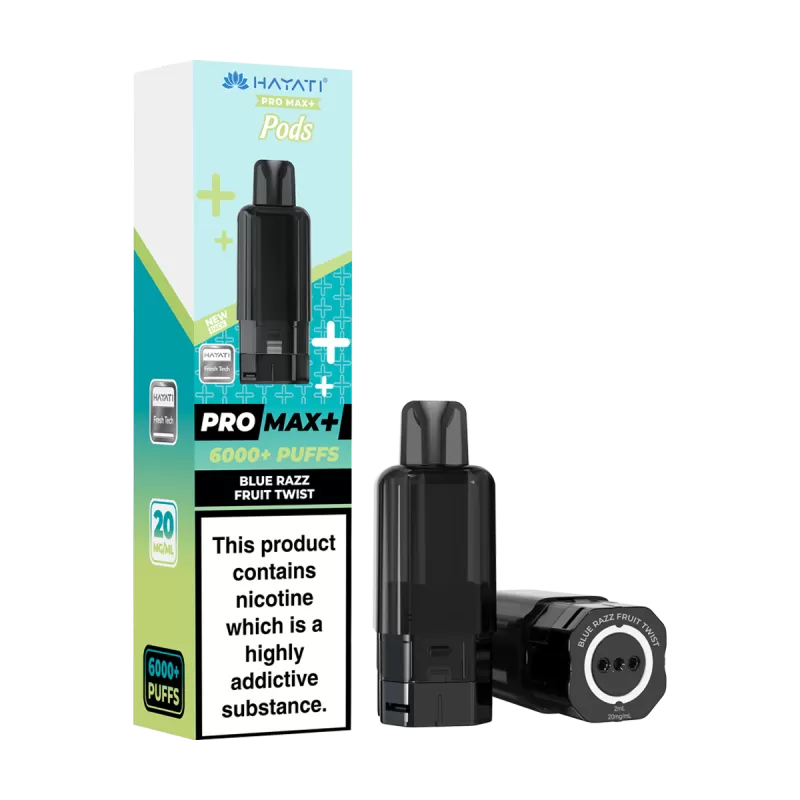 Blue Razz Fruit Twist Hayati Pro Max+ Refill Pack - Vapeshop Co